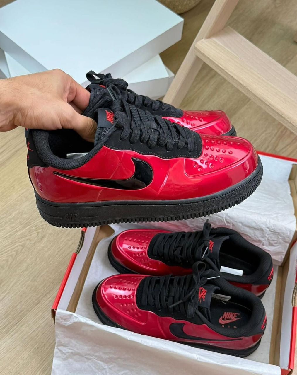 Nike Air Force 1 Foamposite rouge