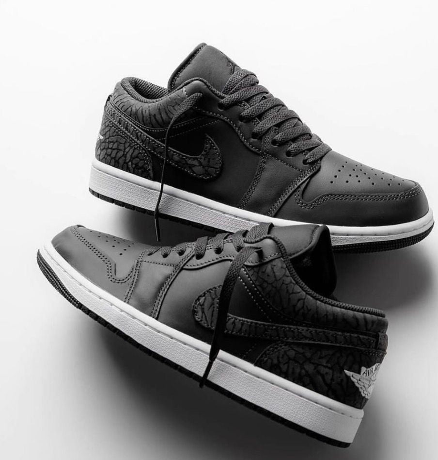 JORDAN ONE LOW BLACK ELEPHANT 🐘