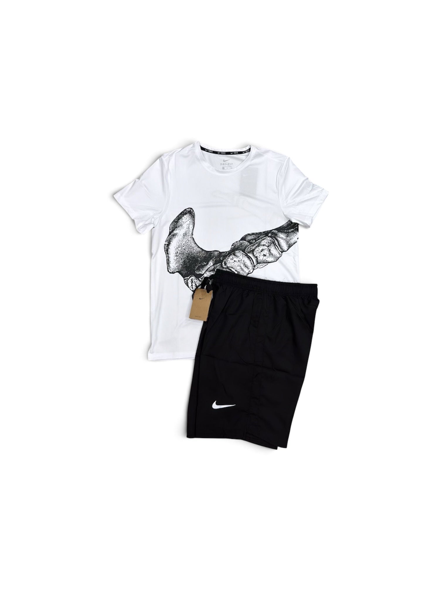 Nike Running Division en blanc et noir sarcelle