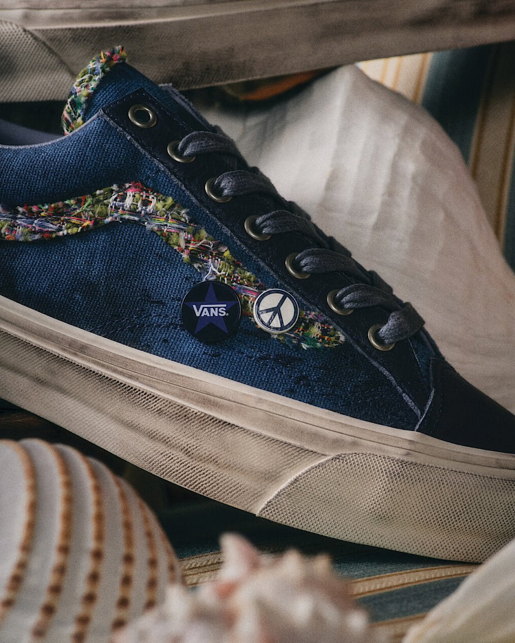 Vans old skool bleu
