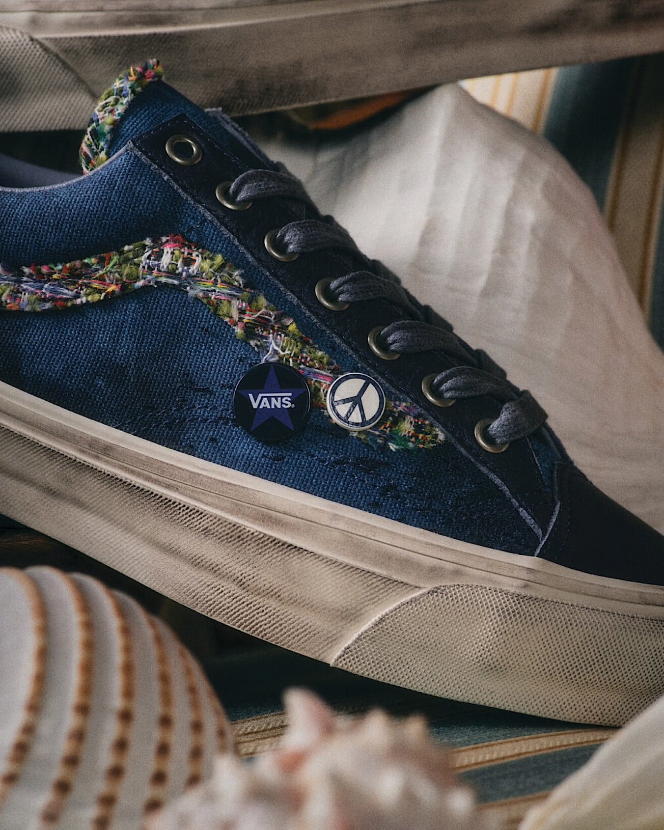 Vans old skool bleu