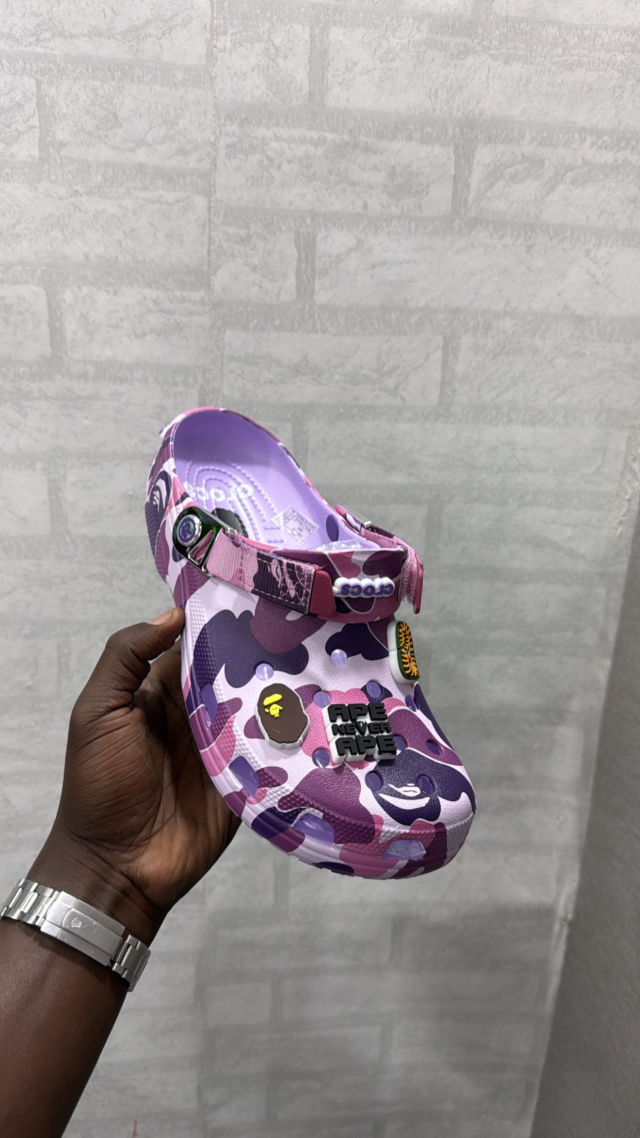 Crocs bape mauve
