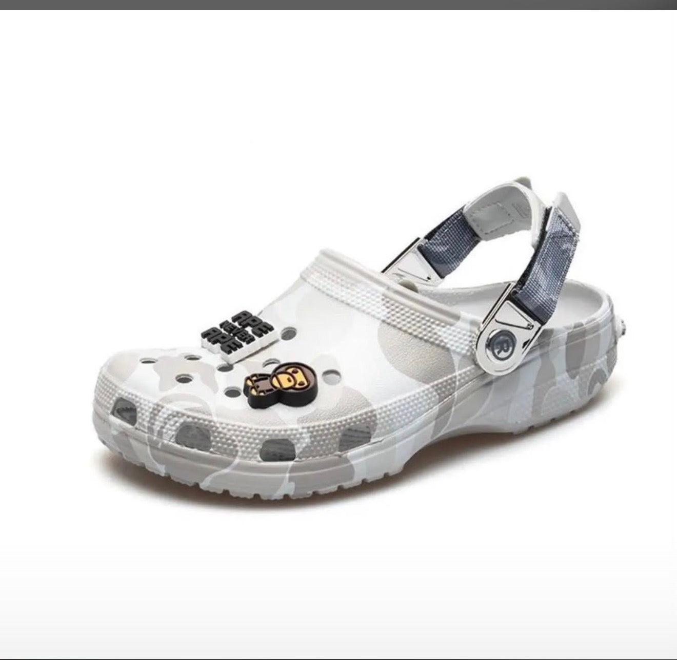 Crocs bape grey