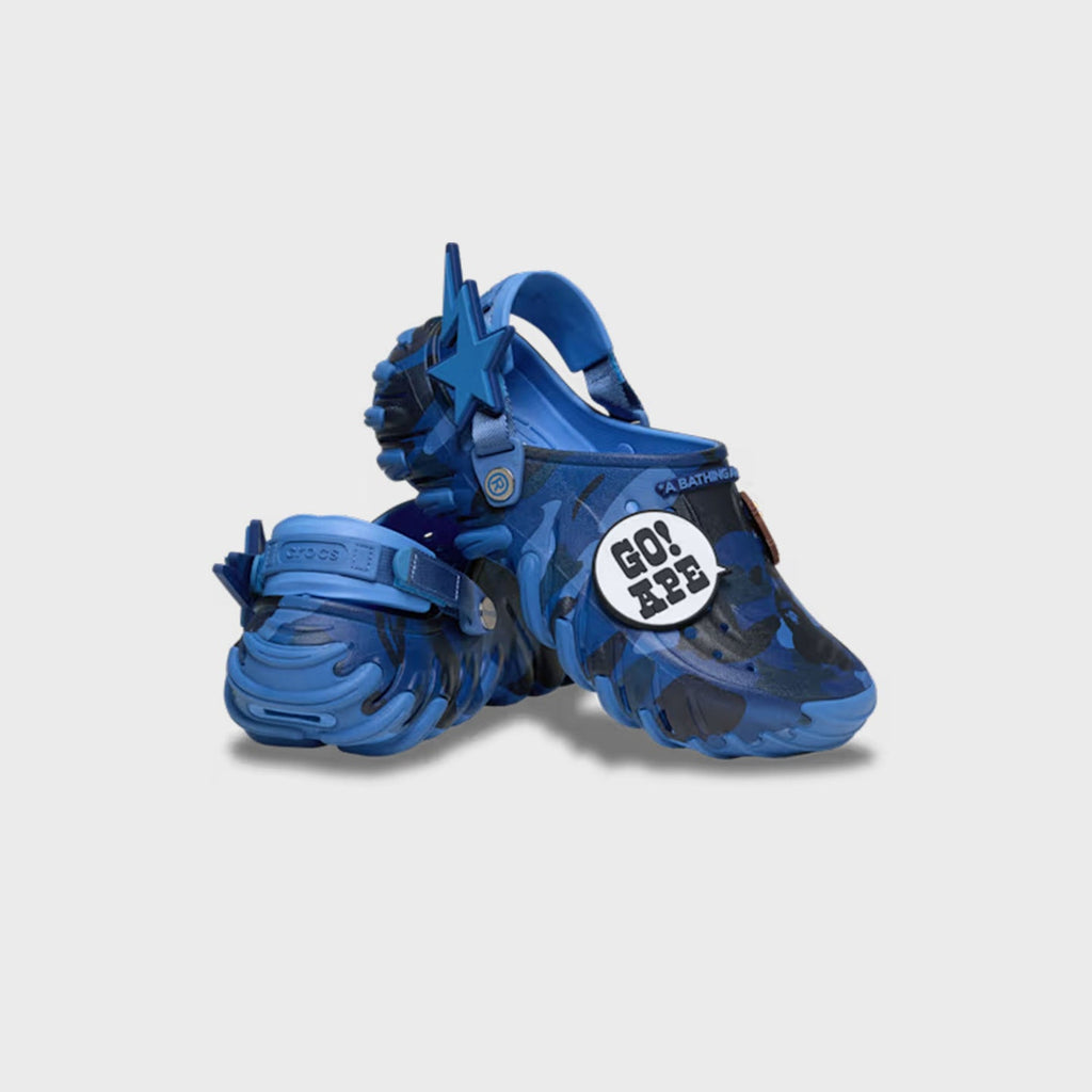 BAPE x Crocs Echo RO Clog bleu